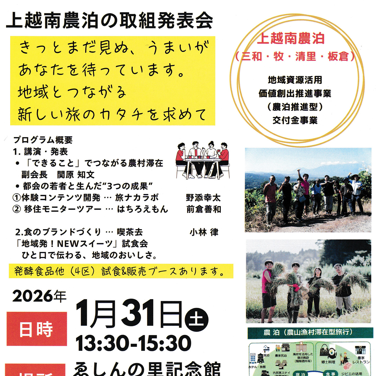 上越南農泊の取組発表会